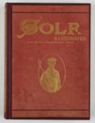 Golf Illustrated 1899 –Vol 1, no 1 June 16th to October 6 1899 weekly magazine rebound in red