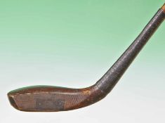 H Philp St Andrews dark stained beech wood longnose curved face long spoon c1840 – the elegant