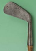 Rare Tom Stewart Maker St Andrews iron stamped 1½ - stamped W L Ritchie to the shaft – note the 1½