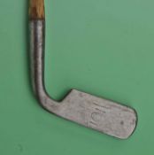 Rare James Kinnell Patent hosel blade putter made by Tom Stewart – the head stamped Kinnell’s Patent