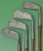 4x various Tom Stewart made blade putters to inc 3x wry necks stamped A Massey (1st overseas