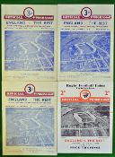 England v The Rest Rugby Programmes: All played at Union Ground Twickenham 1st January 1938 (no back