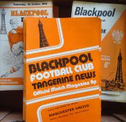 Blackpool FC Football Programmes: For the following seasons 67/68 (5), 68/69 (16), 69/70 (22), 70/71