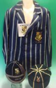 St Paul’s College Sporting Blazer and Caps: To include Blue striped Blazer having Crest to pocket,