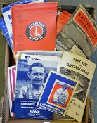 1960s Mixed Team Football Programmes Against European Teams: To include various Teams Arsenal,