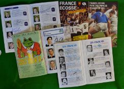 1990s France v Scotland Rugby Programmes: complete run of home programmes from ’91 to ’97