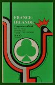 1978 France v Ireland rugby programme: Played at Parc Des Princes 18th February 1978 clean condition