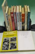 Selection of various Rugby Football Books – to include 5 x signed by J B G Thomas, signed titles