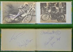 1960 / 70s Speedway Autograph Book: Containing Autographs from various Teams some signed with