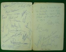 1959 Billy Wright (Wolves and England) 100 Football Caps Banquet Menu Signed: Held at Civic Hall