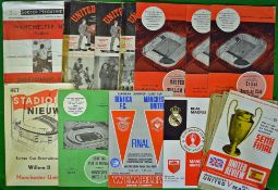 1950/60s Manchester United Football Programmes Against European Teams: To include Bilbao 6/2/57,