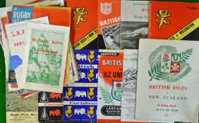 Outstanding collection of BRITISH LIONS rugby programme from 1950 to 2005 to incl - v New Zealand