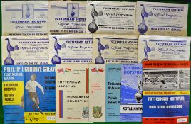 1950/70s Tottenham Hotspur Football Programmes Against European Teams: To include Tottenham v