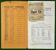 1937 FA Cup Final football ticket and Train programme (Newcastle Evening Chronicle And North Mail