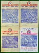 England v Scotland Rugby Programmes: All played at Union Ground Twickenham 21st March 1936, 15th