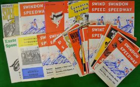 Collection of 1966 Season Swindon Speedway Programmes: To include Home and Away featuring Oxford,