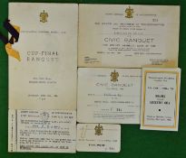 1949 Wolverhampton Wanderers FA Cup Final Winners Menu: To consist of Cup Final Banquet Cafe Royal