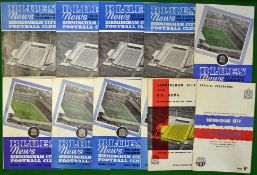 1950/60s Birmingham City Football Programmes Against European Teams: To include Birmingham City v