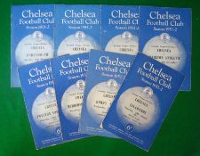 1951/52 Chelsea Football Programmes (H): To incl v, Liverpool 25/8, v Derby County 5/9, v