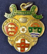 1947/48 Rugby League Challenge Cup silver gilt and enamel winners medal: engraved on the reverse “