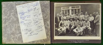 Late 1940/50s Glamorgan Wanderers Rugby Tour Photograph album – fine private photograph album ex