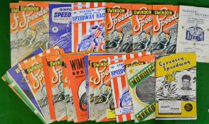 Collection of 1963 Season Swindon Speedway Programmes: To include Home and Away featuring Oxford,