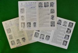 1950s Wales v England signed rugby programmes – played at Cardiff Arms Park ‘55, ’57 England Grand