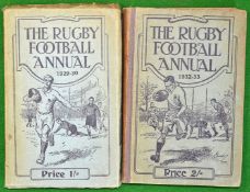 1929/30 & 1932/33 Rugby Football Annuals: 1929/30 having paperback edition with 271 page together