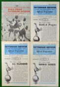 1961/62 Tottenham Hotspur European Cup Football Programmes: To consist of Spurs v Gornik Zabrze 20/