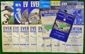 Selection of Everton Football Programmes: To include Everton v Spurs 9/4/55, Manchester City 31/1/