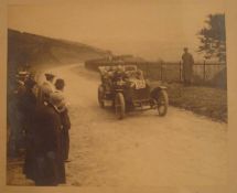 Original Black & White Photograph of Manchester Motor Club: Meet at the Nag’s Head Bucklow Hill