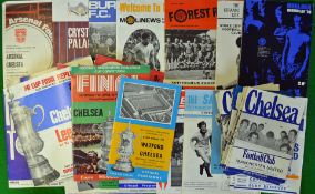 1969/70 Chelsea Home & Away Football Programmes: To include league / Cup matches and Cup Finals (52)