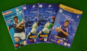 2000s France v Wales signed rugby programmes: Played at Stadium of France complete run from ’00
