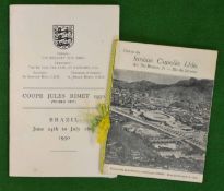 1950 World Cup England Itinerary and Brazil World Cup Medical Booklet: Held in Brazil 24th June to