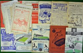 Collection of 1940s Chelsea away Football Programme: To include Birmingham City, Portsmouth,