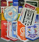 Collection of 1970s Quality Football Large Pennants: Featuring a vast selection of football teams to