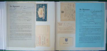 Bert Williams (Wolves & England) Football Agreements/Contracts: For the Years 1945-46, March 46-