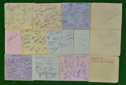 Good Selection of Rugby Autographs on Album Pages: Circa 1954-1956 featuring Abertillery,