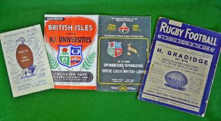 3x various British Lions rugby tour programmes from 1950 onwards to incl v South Canterbury 50 (