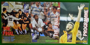 1987 Rugby World Cup Programmes: To include 3 programmes Australia & New Zealand May 22 – June 20,