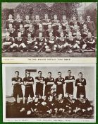 2x early 1900s Original New Zealand All Blacks Postcards: 1905-06 and 1907 Team postcards both