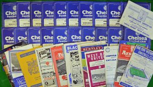 1959/60 Chelsea Football Programmes (H&A): Complete season home and away including FA Cup rounds all