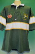 Official South Africa International Rugby shirt – short sleeve issued to Balie Swartz c/w name on