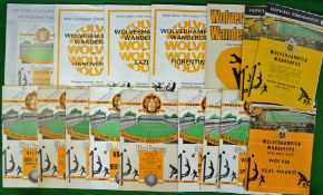 1950/70s Wolverhampton Wanderers Football Programmes Against European Teams: To include Spartak16/