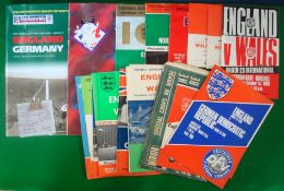 Collection of England International Football Programmes from 1960s onwards: to incl England v Sweden