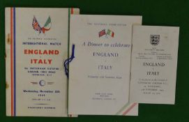 1949 Wales v England Football Programme, Itinerary and Menu: Played at Tottenham Hotspur Ground High