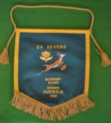 2002 Official South Africa v Australia Sevens tournament pennant –IRB World series played in