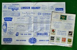 1964 South African 75th Rugby Anniversary match programmes - Presidents XV v The Rest at Newlands,
