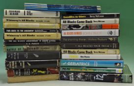 Large collection of New Zealand All Blacks Rugby Books from 1953/54 onwards – including a printers