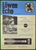 1966 Aufstellung v Chelsea FC Football Programme: Away programme 15th march 1966 large paper format